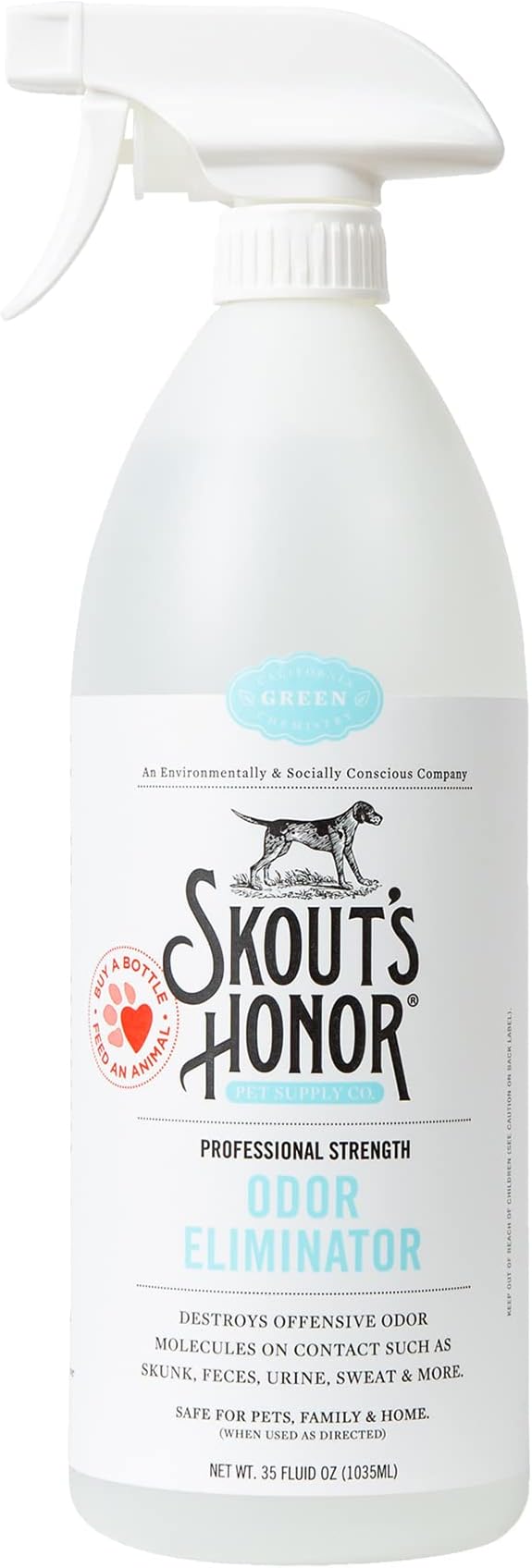 Skout's Honor Odor Eliminator 3-Pack – Plant-Powered Pet Deodorizer, Biodegradable & Eco-Friendly, 35oz Each